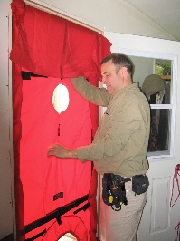 blower door test